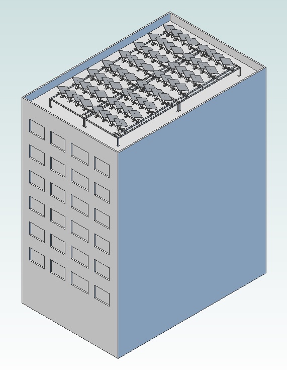 光電板屋頂受光